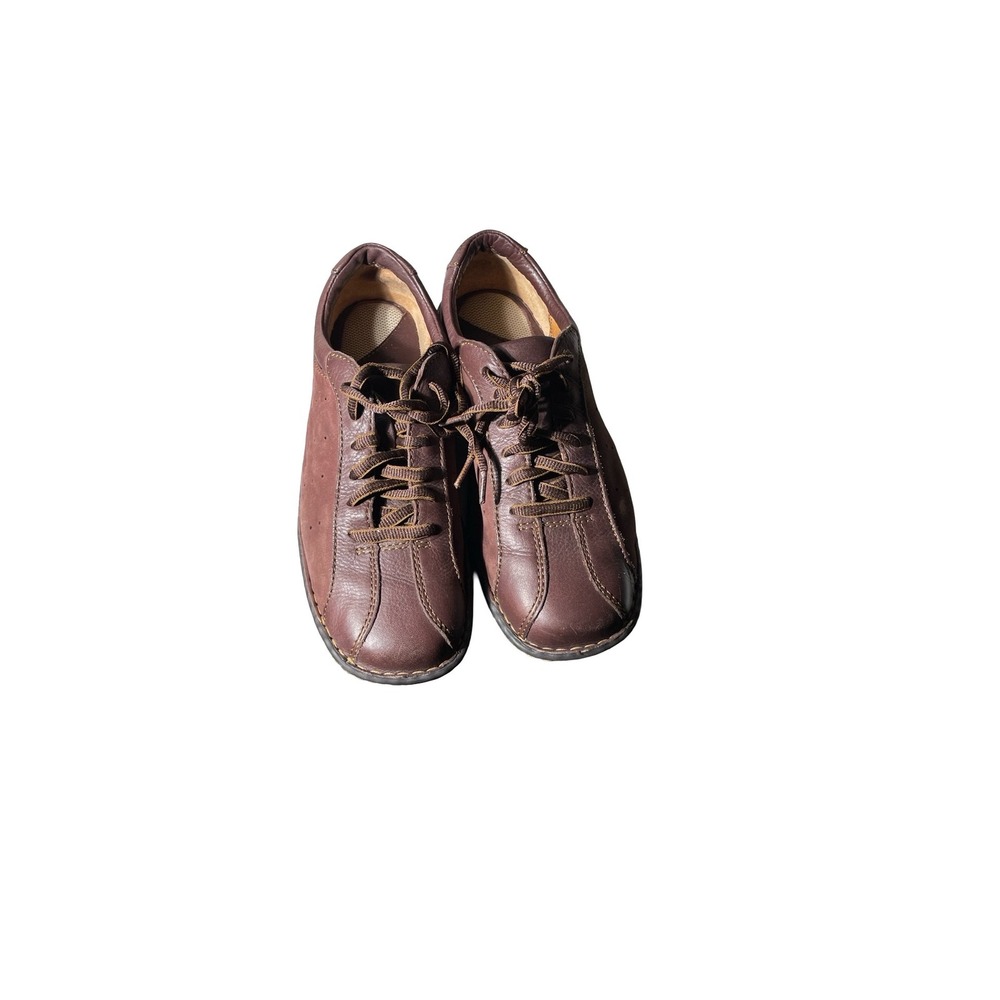 Born Brown Leather Lace Up Sneakers Low Top Walking Shoes Women’s 9